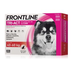 Frontline Tri-Act cane 40-60kg 6 pipette da 6ml