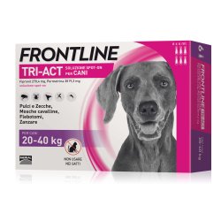 Frontline Tri-Act cane 20-40kg 6 pipette da 4ml