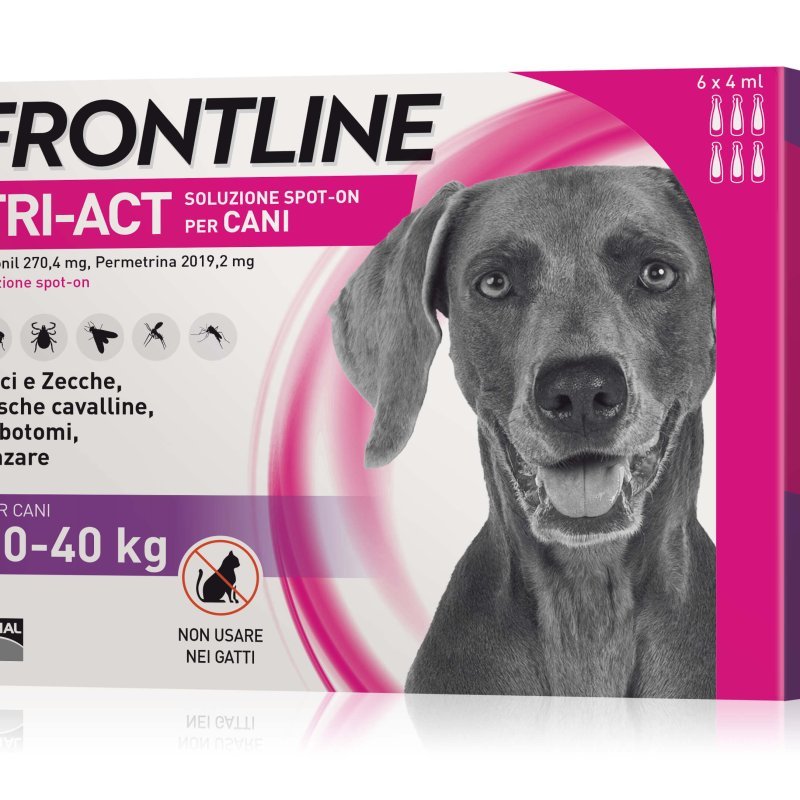 Frontline Tri-Act cane 20-40kg 6 pipette da 4ml