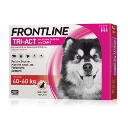 Frontline Tri-Act cane 40-60kg 3 pipette da 6ml