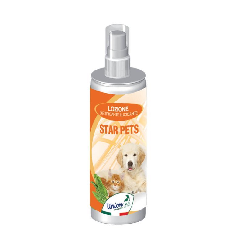 Union Bio Star Pets lozione districante lucidante per cani e gatti