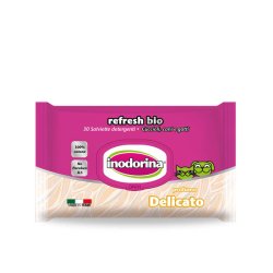 Inodorina Refresh Bio Delicato salviette detergenti 30pz -AquaZooMania