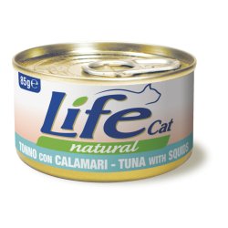 Life Cat Tonno e Calamari 85g umido gatto