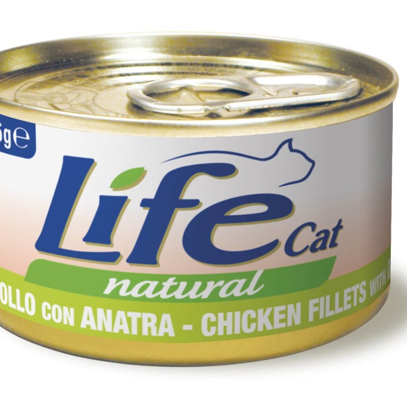 Life Cat Pollo e Anatra 85g umido gatto