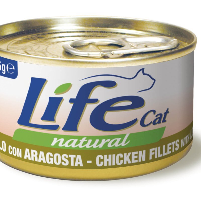 Life Cat Pollo e Aragosta 85g umido gatto