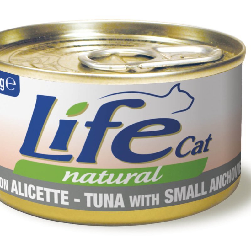 Life Cat Tonno e Alicette 85g umido gatto