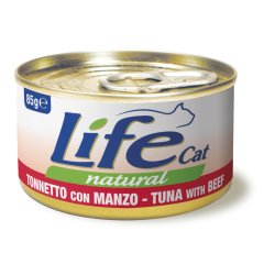 Life Cat Tonno e Manzo 85g umido gatto