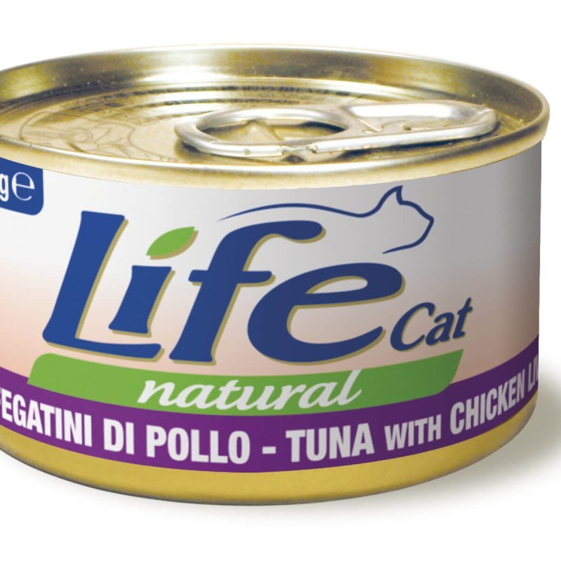 Life Cat Tonno e Fegatini 85g umido gatto