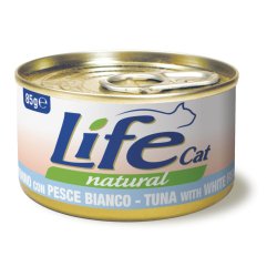 Life Cat Tonno e Pesce Bianco 85g umido gatto