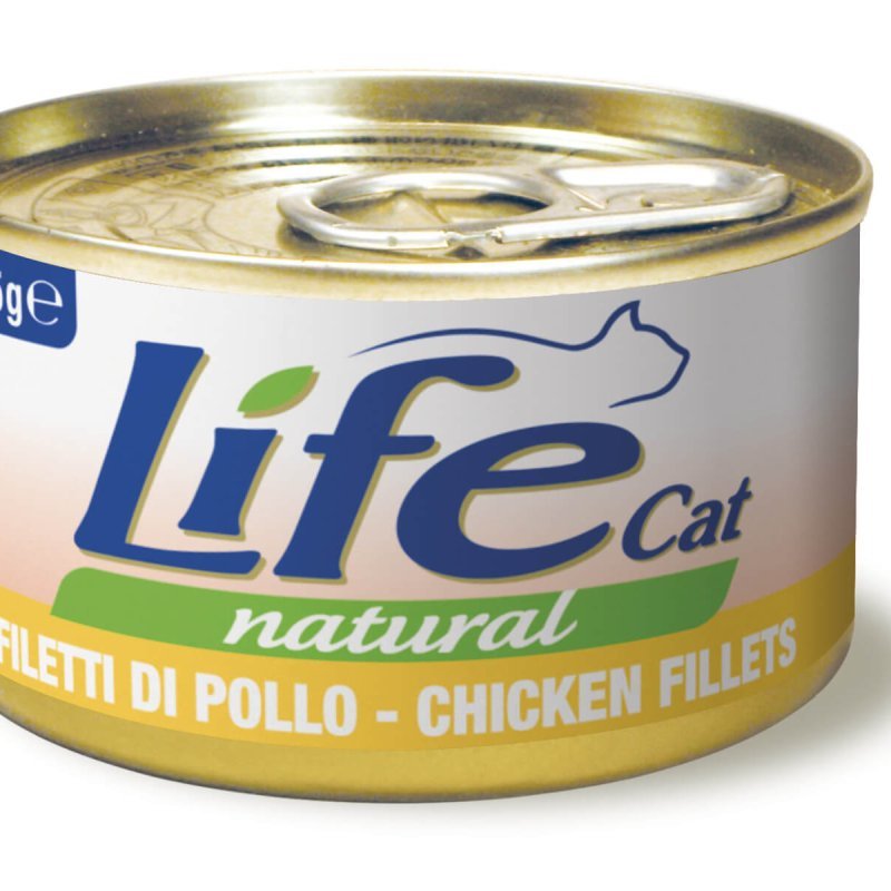 Life Cat Filetti di Pollo 85g umido gatto