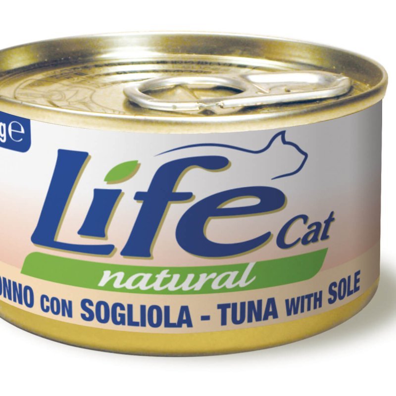 Life Cat Tonno con Sogliola 85g umido gatto