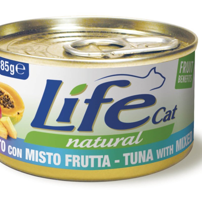 Life Cat Tonnetto con Misto Frutta 85g umido gatto