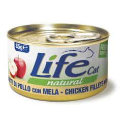 Life Cat filetti di Pollo con Mela 85g umido gatto