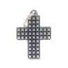 Medaglietta Bronx Croce Borchie Liscia