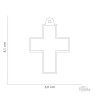 Medaglietta Bronx Croce Saracinesca XL