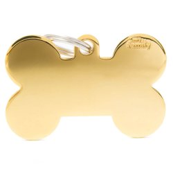 Medaglietta Osso XL Ottone Cromato