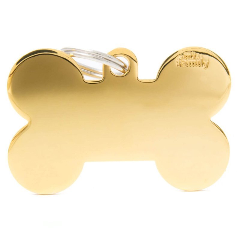 Medaglietta Osso XL Ottone Cromato