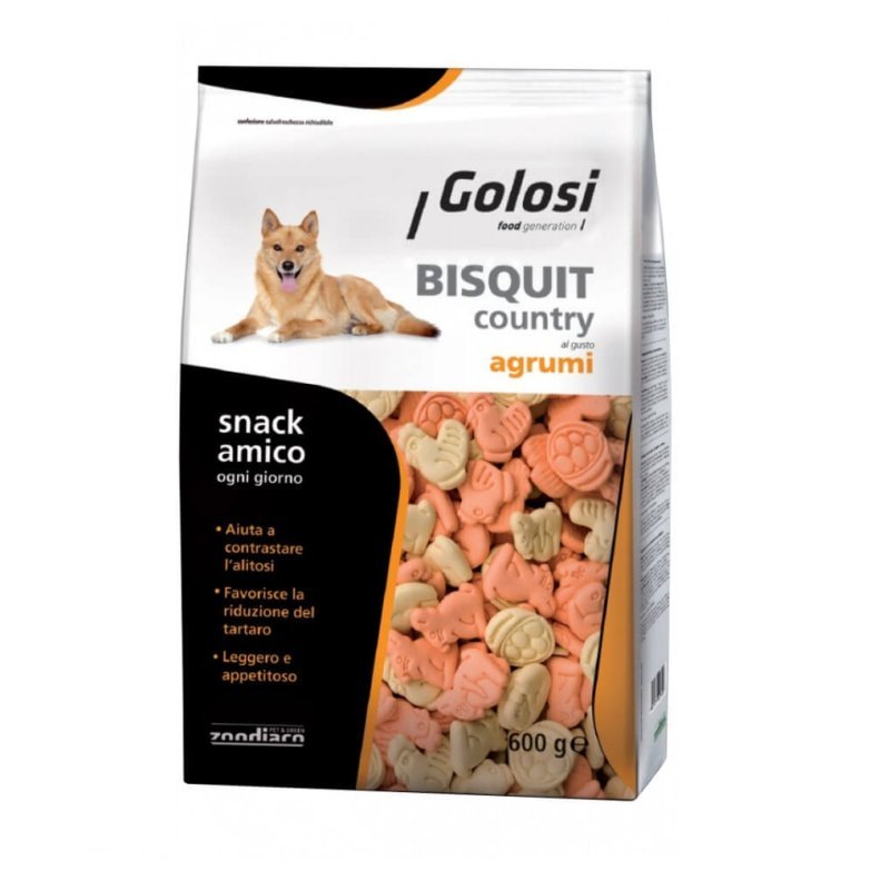 Golosi Biscotti Country Agrumi 600g per cani