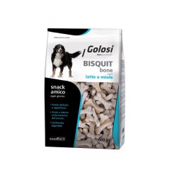 Golosi Biscotti Bone Latte e Miele 600g per cani