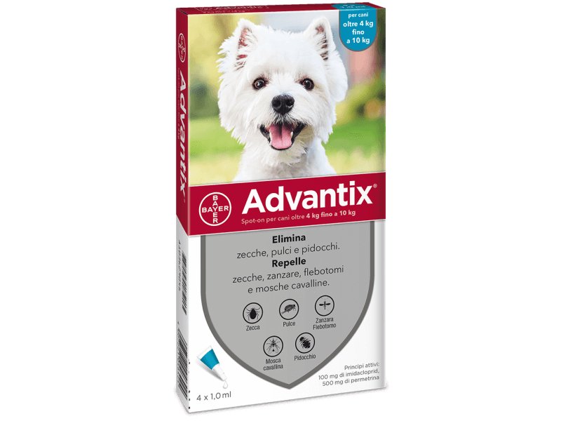 Advantix Cani 4-10 Kg 4 pipette