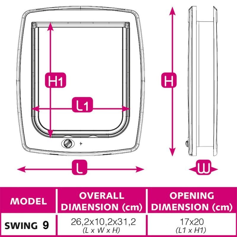 Ferplast Swing 9 portina selettiva per cani e gatti