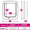 Ferplast Swing 9 portina selettiva per cani e gatti