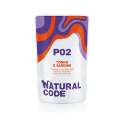 Natural Code Busta P02 Tonno e Sardine 70g umido gatto