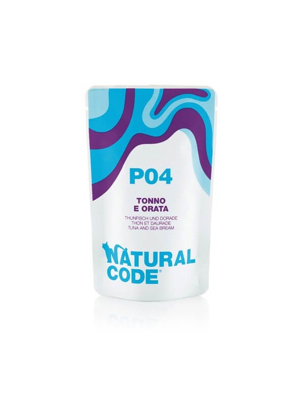 Natural Code Busta P04 Tonno e Orata 70g umido gatto