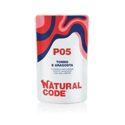 Natural Code Busta P05 Tonno e Aragosta 70g umido gatto