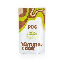 Natural Code Busta P06 Orata e Verdure 70g umido gatto - AquaZooMania