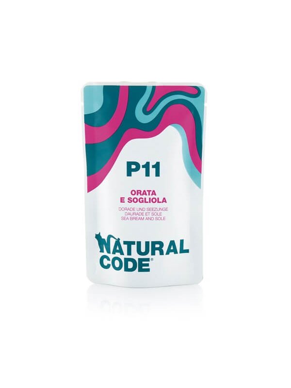 Natural Code Busta P11 Orata e Sogliola 70g umido gatto
