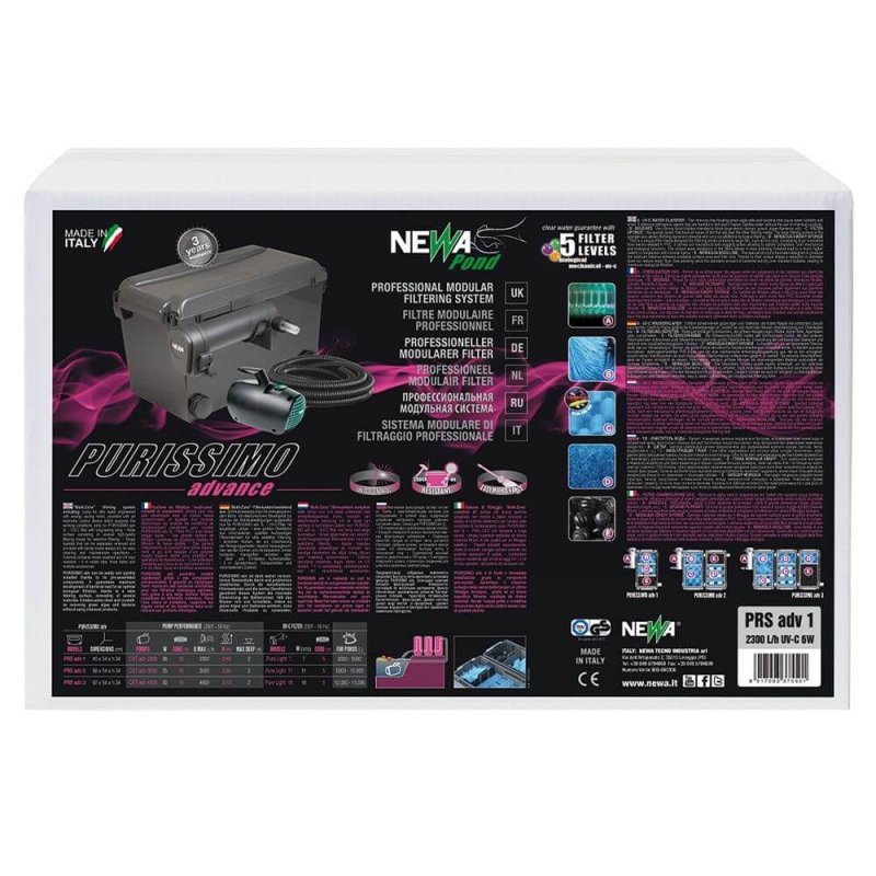 Newa Purissimo advance 2 Filtro per laghetti