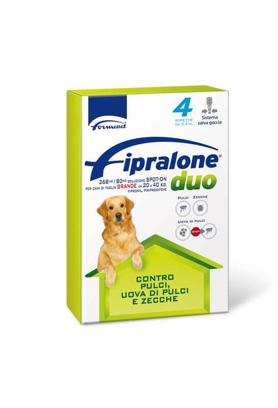 Fipralone Duo Spot-On Cane 20-40kg 4 pipette