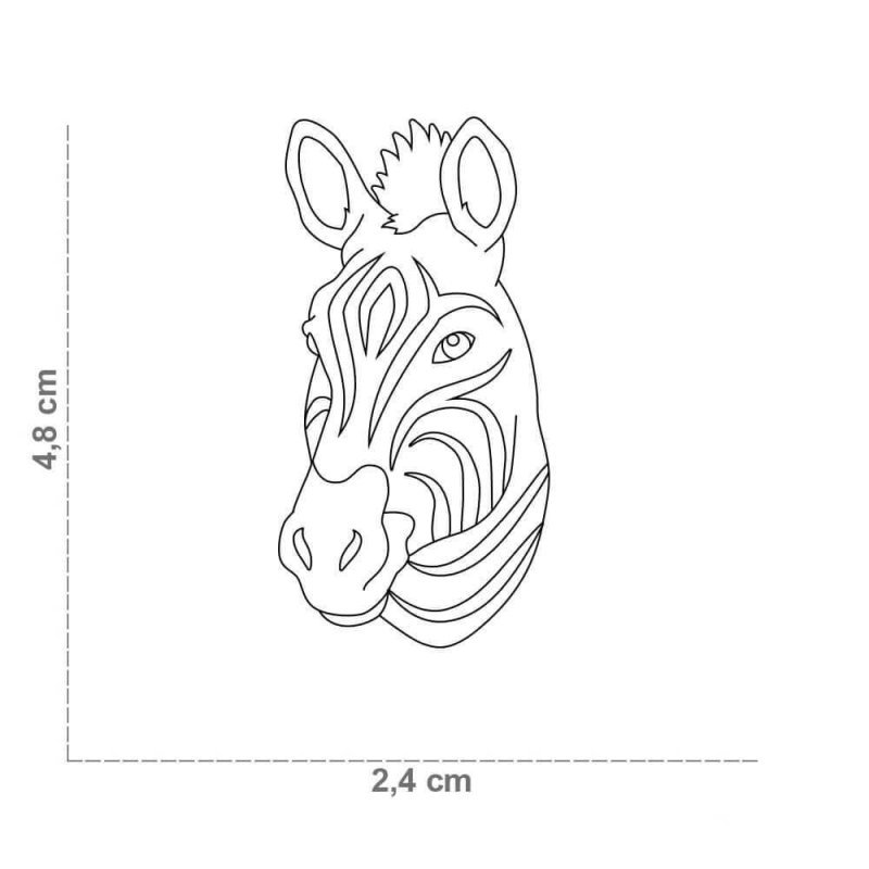 Medaglietta Zebra - AquaZooMania Shop