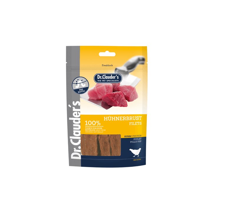 Clauder's Filet al pollo 80g snack per cani in filetti