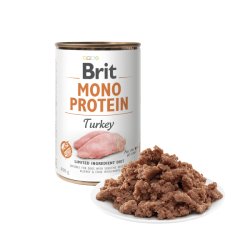 Brit Mono Protein Turkey 400g umido cane gluten free