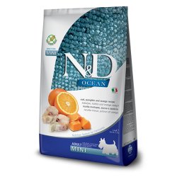 N&D Adult MINI Merluzzo, Zucca e Arancia 800g grain free crocchette cane