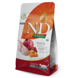 N&D Adult Quaglia, Zucca e Melograno 1,5kg Grain Free crocchette gatto