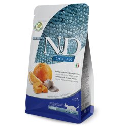 N&D Adult Cat Aringa, Zucca e Arancia 1,5kg Grain Free crocchette gatto