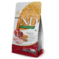 N&D Adult Pollo e Melograno Low Grain 1,5kg crocchette gatto