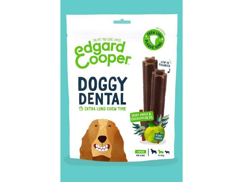 Edgard&Cooper Doggy Dental MEDIUM Mela e Eucalipto 105g snack per cani