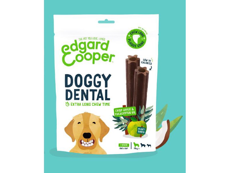 Edgard&Cooper Doggy Dental LARGE Mela e Eucalipto 240g snack per cani