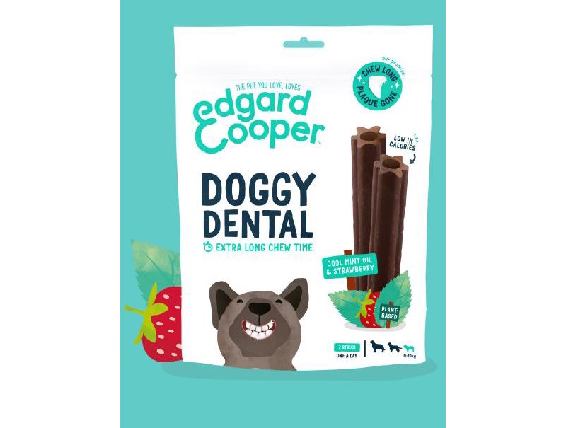Edgard&Cooper Doggy Dental SMALL Fragola e Menta 105g snack per cani