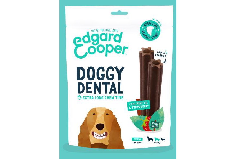 Edgard&Cooper Doggy Dental MEDIUM Fragola e Menta 160g snack per cani