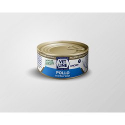Vet Line Pollo naturale 70g umido gatto in acqua di cottura