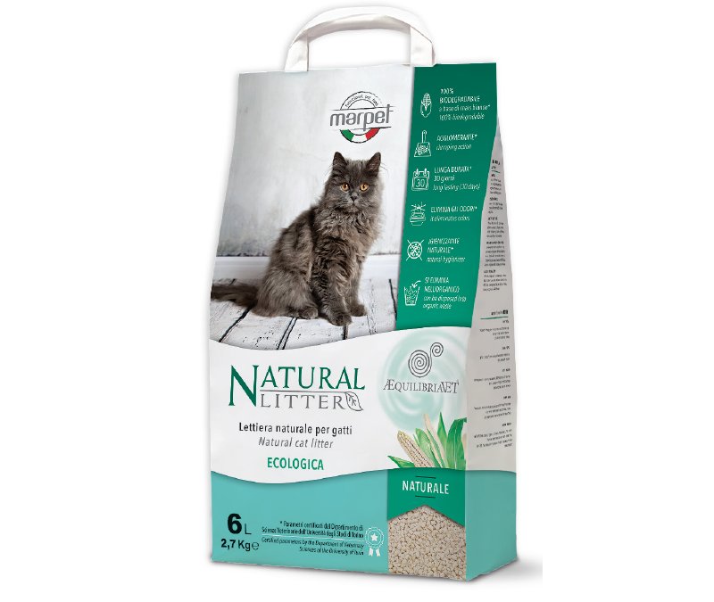 Equilibria Lettiera Vegetale Agglomerante 6 lt Naturale