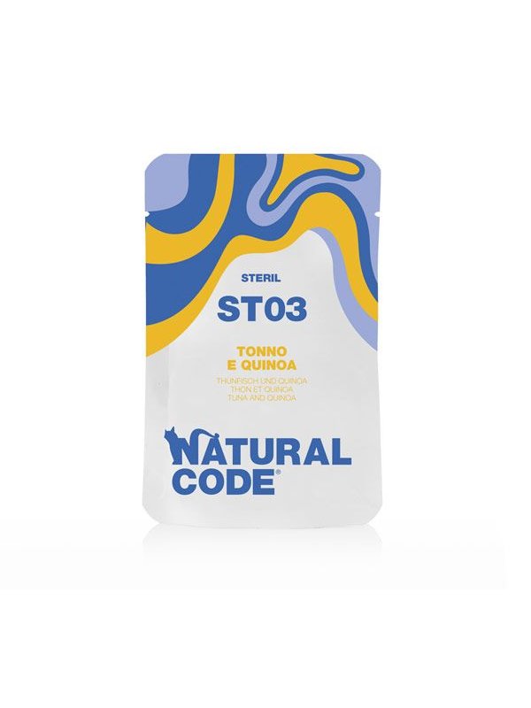 Natural Code Busta ST03 Tonno e Quinoa 70g umido gatti sterilizzati