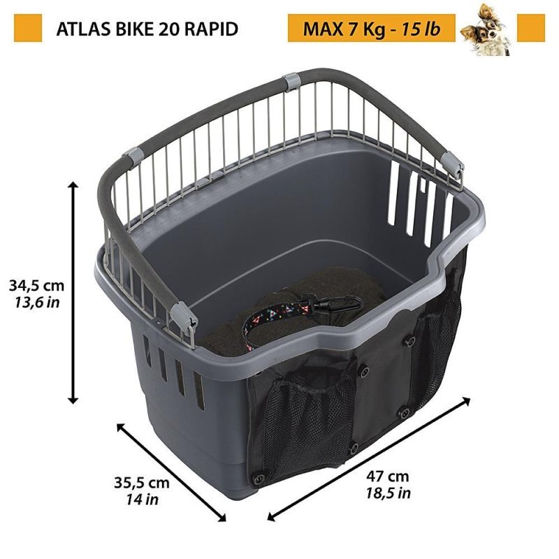 Ferplast Atlas Bike 20 Rapid trasportino da bicicletta