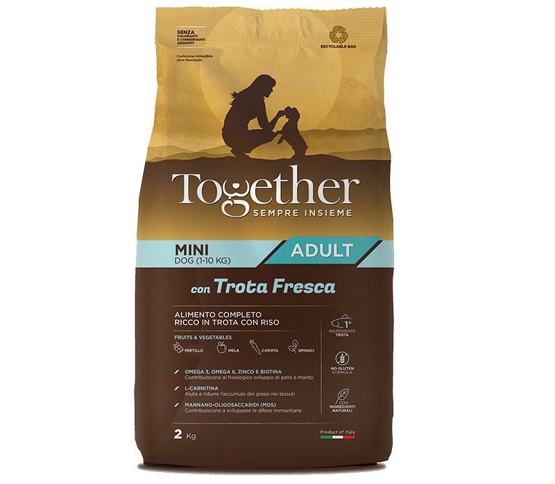Together Adult Mini Trota fresca e riso crocchette cane