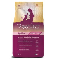 Together Sterilised Cat Maiale fresco e riso crocchette gatto